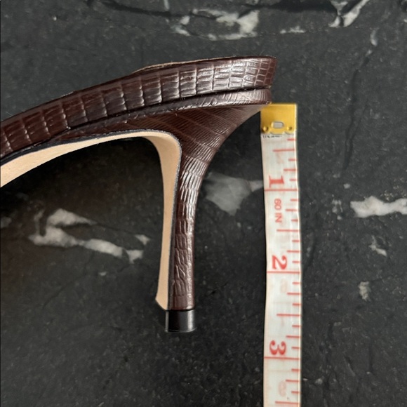 Jimmy Choo brown croc print kitten heel mules - Picture 7 of 7